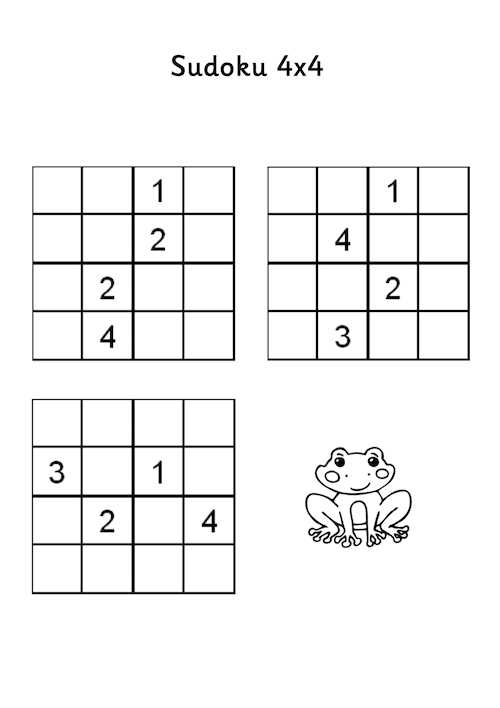 Sudoku dla dzieci 4