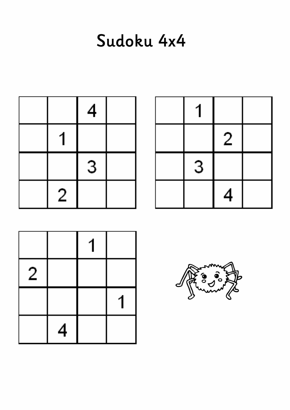 4×4 Sudoku Printable That are Old Fashioned Russell Website